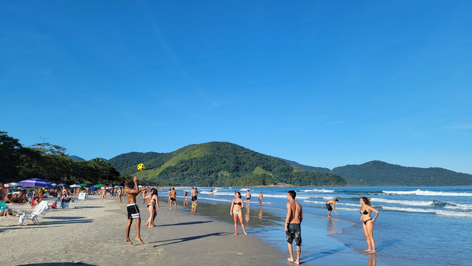 Beach volleyball during a Brazil adventure