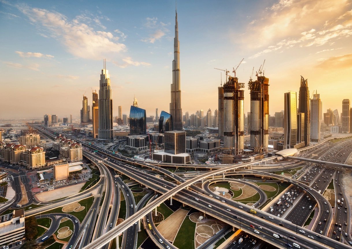 Downtown Dubai sky view